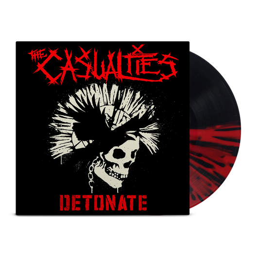 Detonate LP (Half Black/Half Red Splatter)
